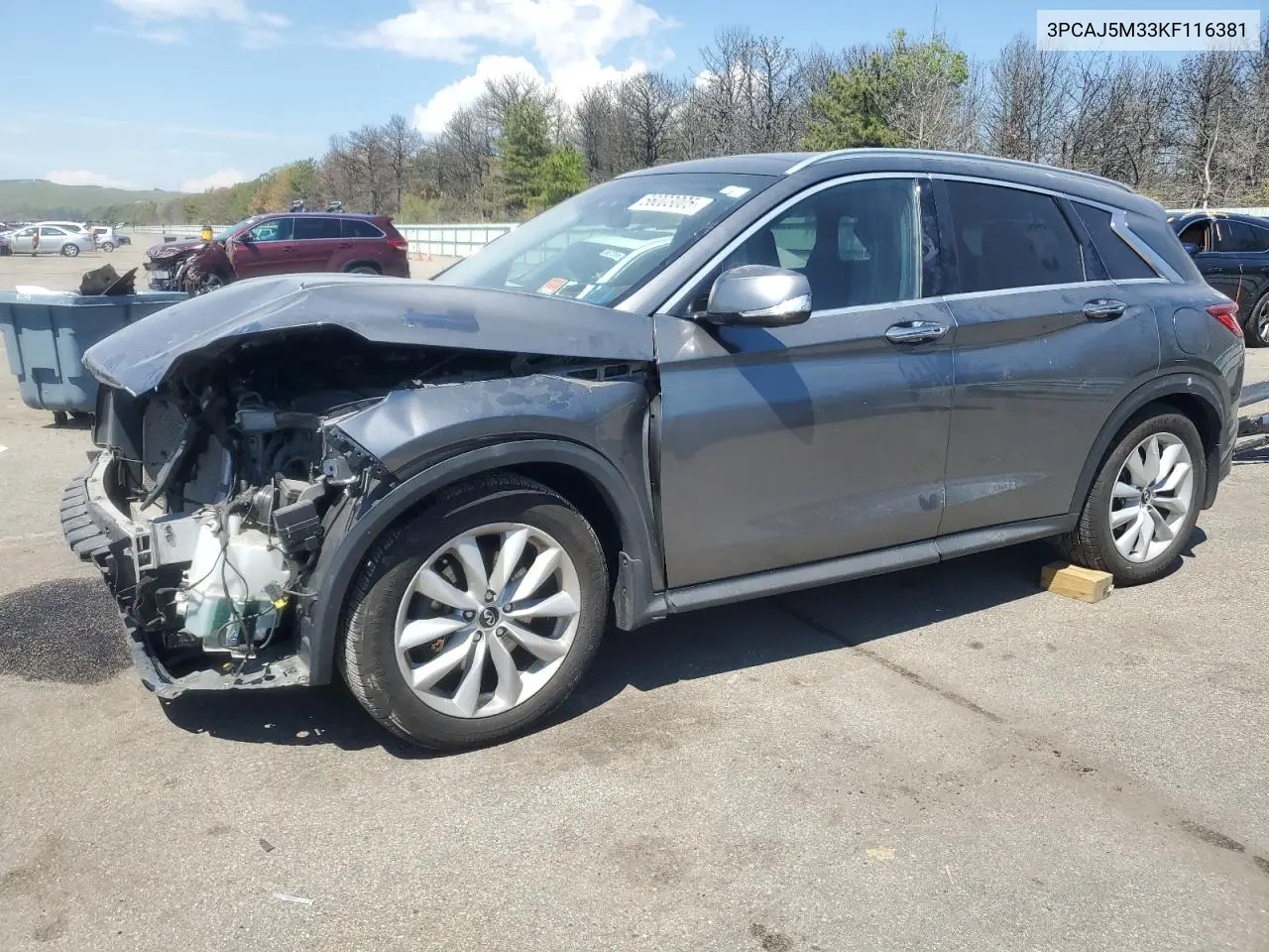 2019 Infiniti Qx50 Essential VIN: 3PCAJ5M33KF116381 Lot: 56003005