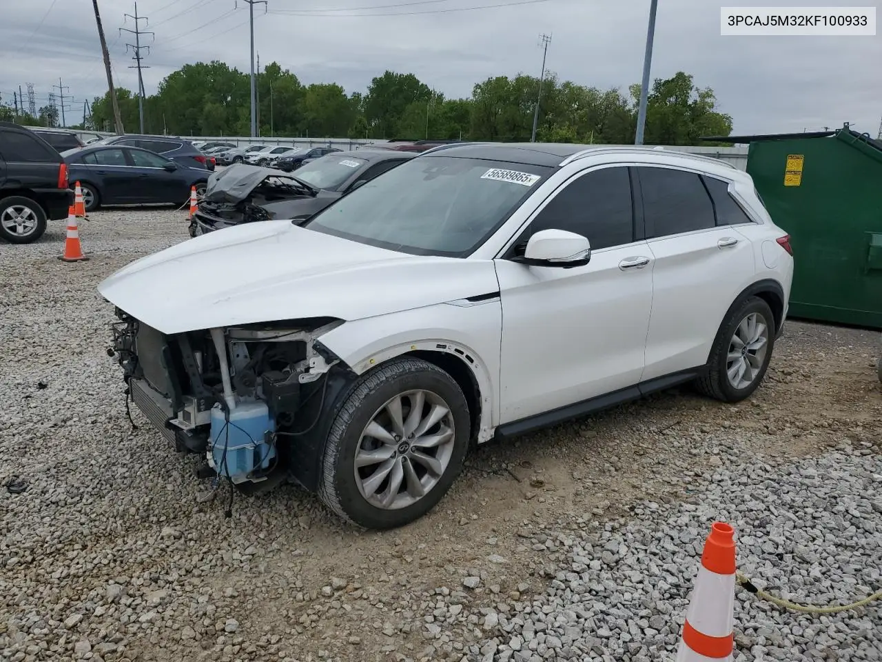 2019 Infiniti Qx50 Essential VIN: 3PCAJ5M32KF100933 Lot: 56589865