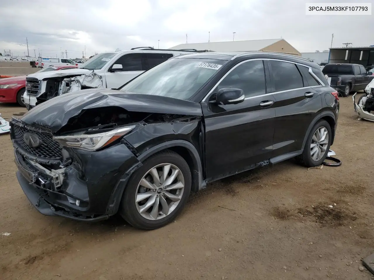 2019 Infiniti Qx50 Essential VIN: 3PCAJ5M33KF107793 Lot: 57176435