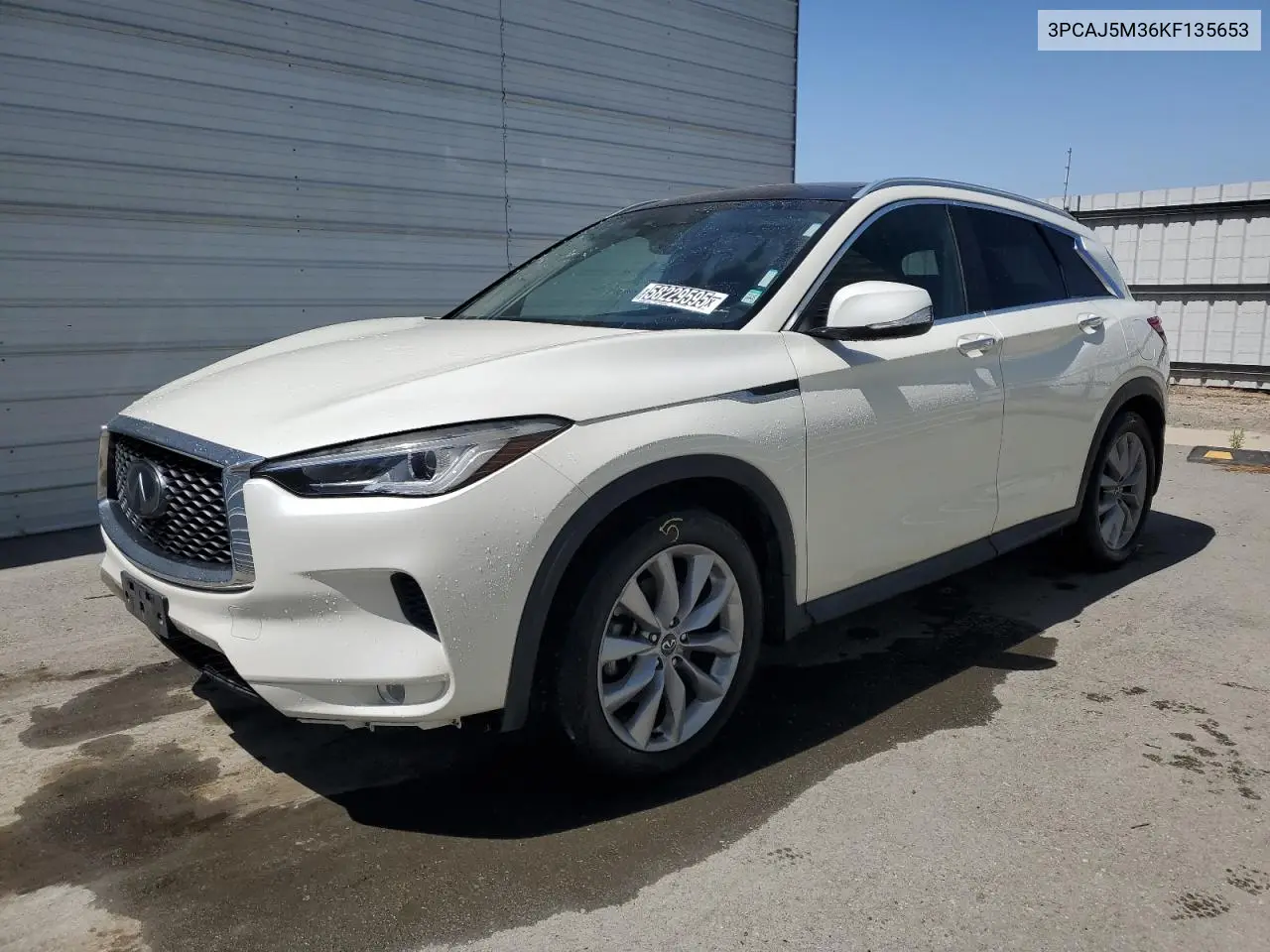 2019 Infiniti Qx50 Essential VIN: 3PCAJ5M36KF135653 Lot: 58229595