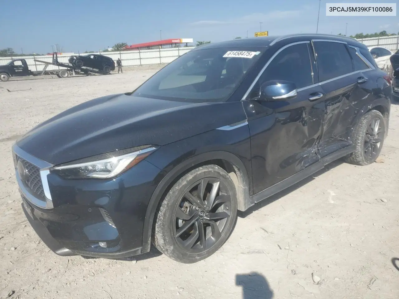 2019 Infiniti Qx50 Essential VIN: 3PCAJ5M39KF100086 Lot: 61458475