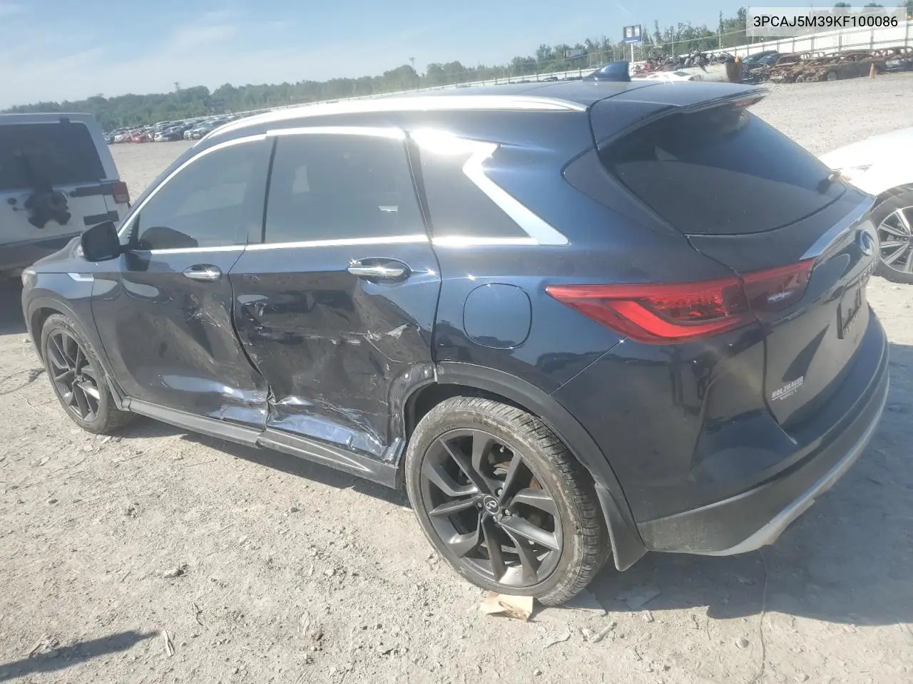 2019 Infiniti Qx50 Essential VIN: 3PCAJ5M39KF100086 Lot: 61458475