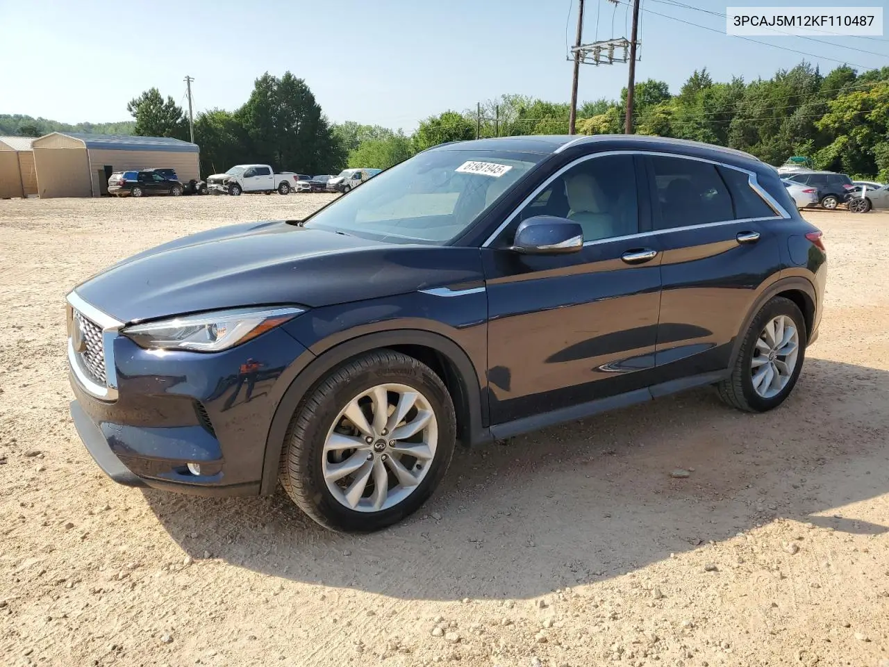2019 Infiniti Qx50 Essential VIN: 3PCAJ5M12KF110487 Lot: 61981945