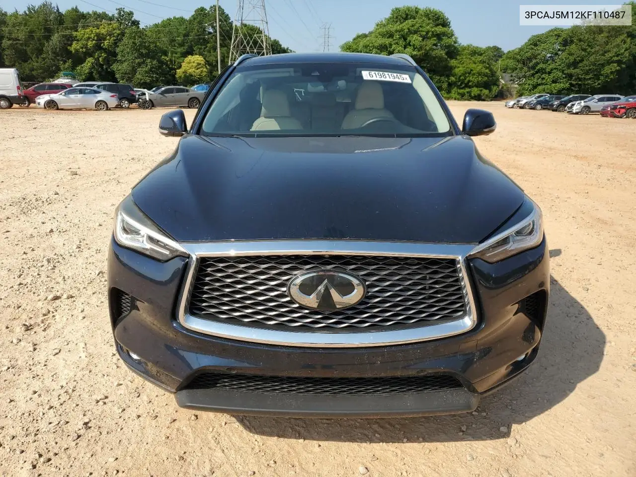 2019 Infiniti Qx50 Essential VIN: 3PCAJ5M12KF110487 Lot: 61981945