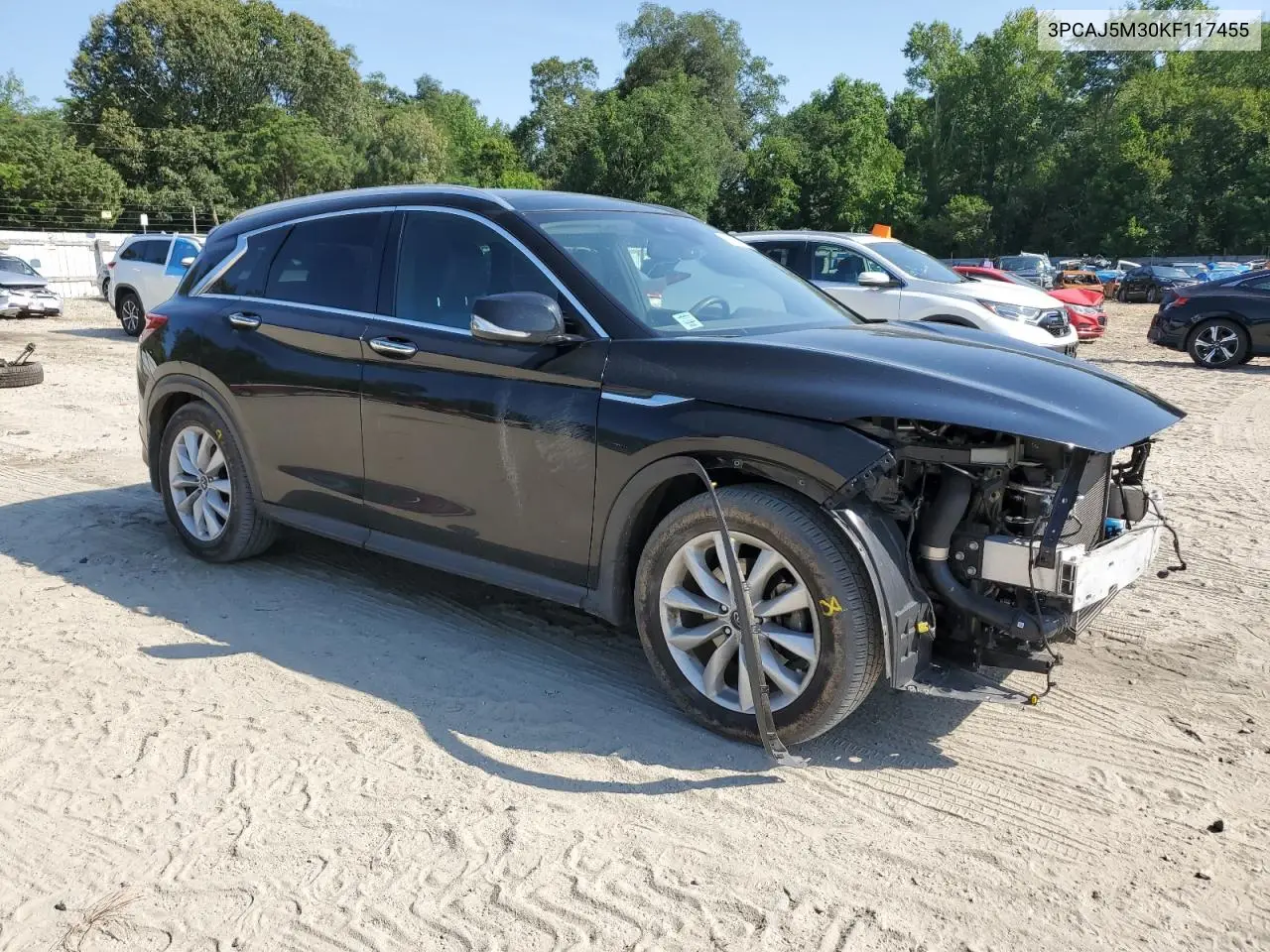 2019 Infiniti Qx50 Essential VIN: 3PCAJ5M30KF117455 Lot: 62079935