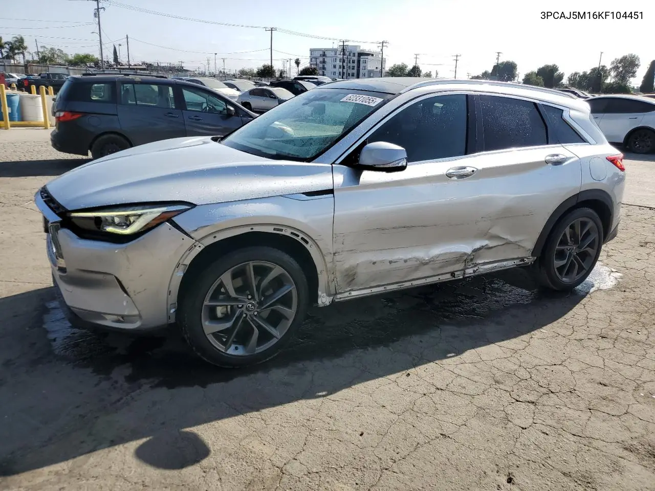 2019 Infiniti Qx50 Essential VIN: 3PCAJ5M16KF104451 Lot: 62331055