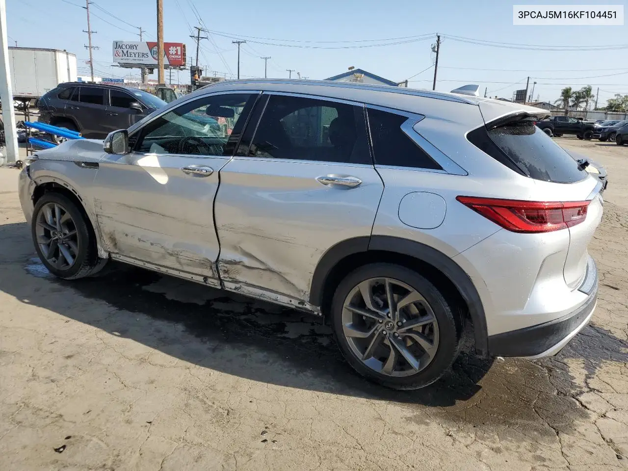 2019 Infiniti Qx50 Essential VIN: 3PCAJ5M16KF104451 Lot: 62331055