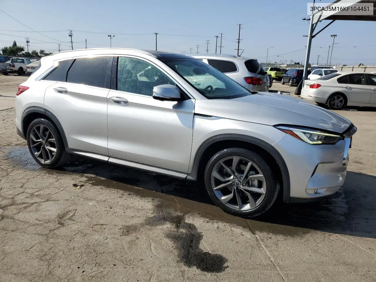 2019 Infiniti Qx50 Essential VIN: 3PCAJ5M16KF104451 Lot: 62331055