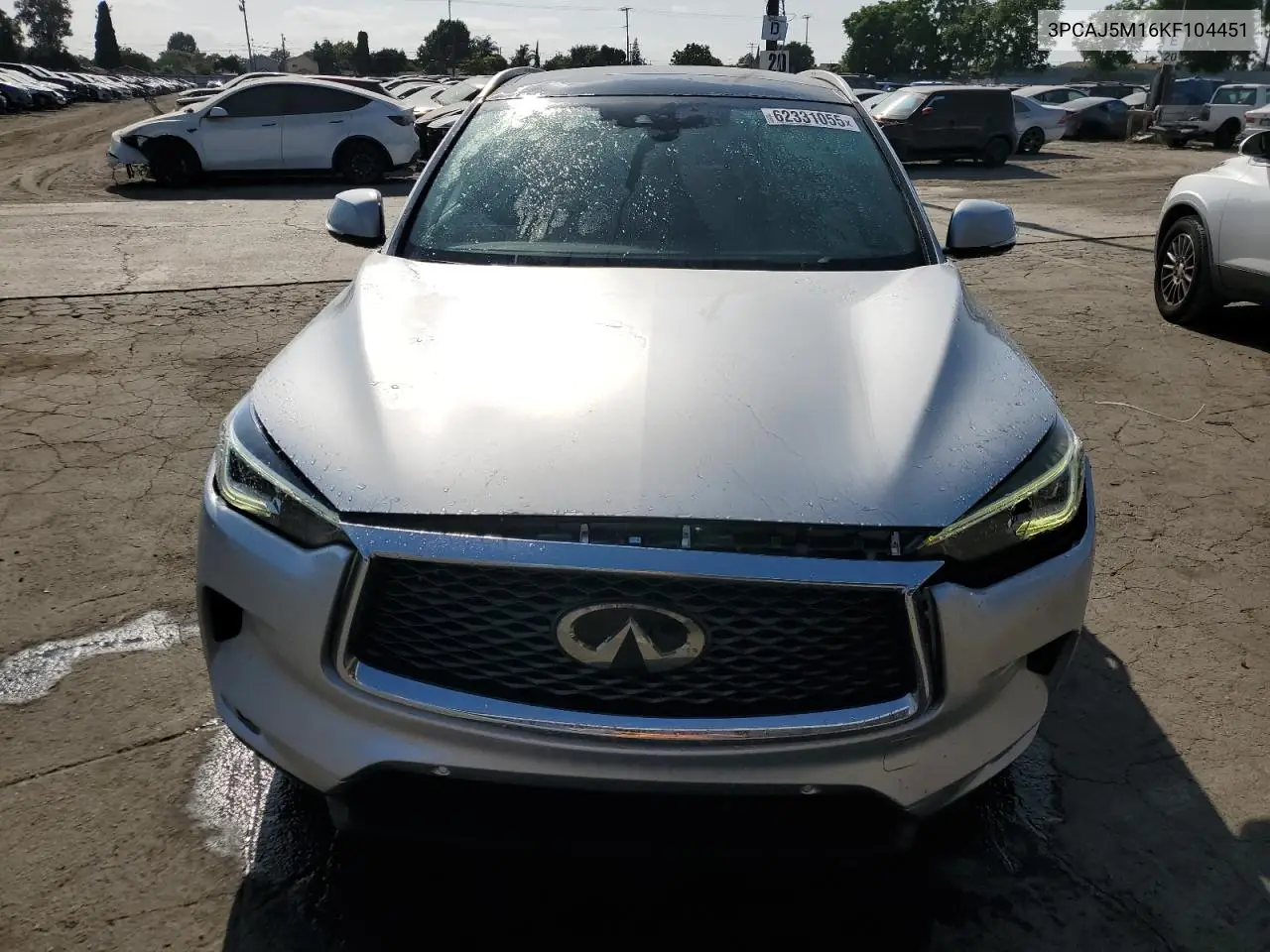 2019 Infiniti Qx50 Essential VIN: 3PCAJ5M16KF104451 Lot: 62331055