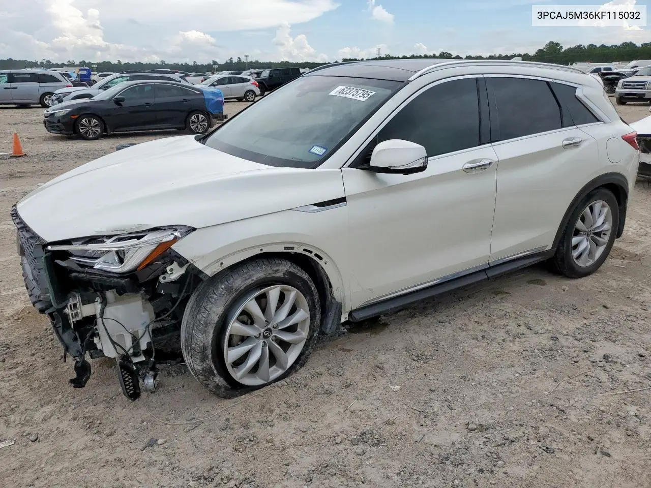 2019 Infiniti Qx50 Essential VIN: 3PCAJ5M36KF115032 Lot: 62375795