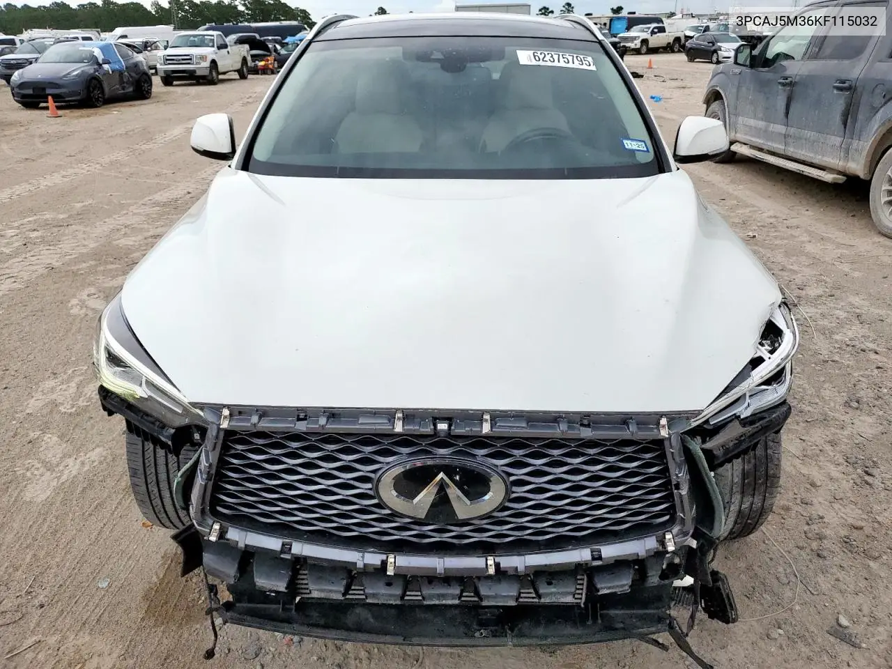 2019 Infiniti Qx50 Essential VIN: 3PCAJ5M36KF115032 Lot: 62375795
