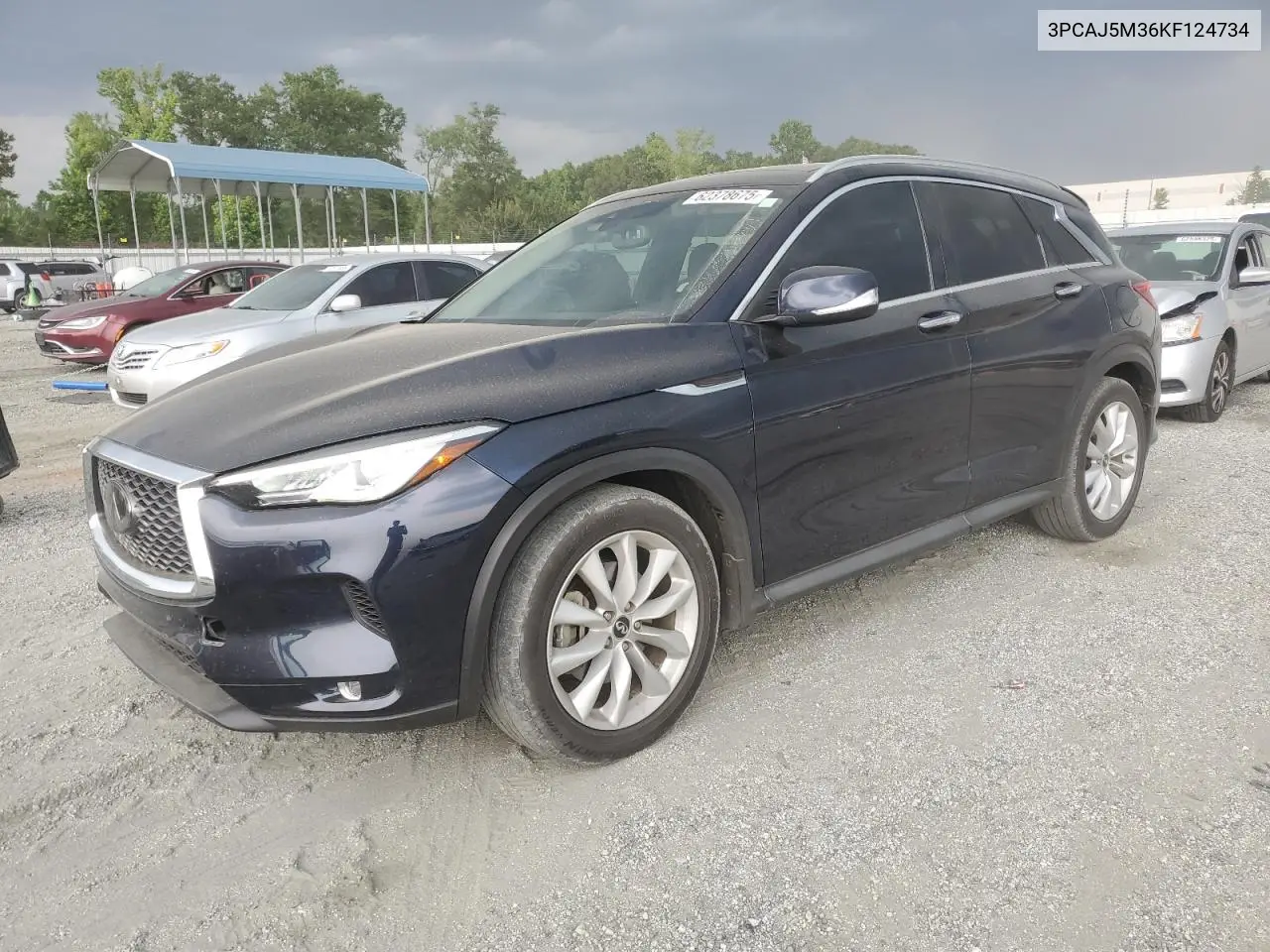 2019 Infiniti Qx50 Essential VIN: 3PCAJ5M36KF124734 Lot: 62378675