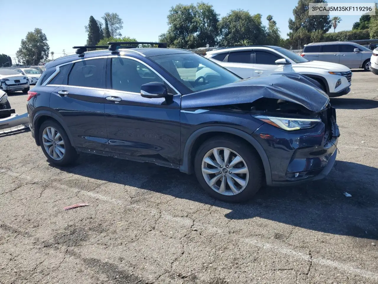 2019 Infiniti Qx50 Essential VIN: 3PCAJ5M35KF119296 Lot: 62665785