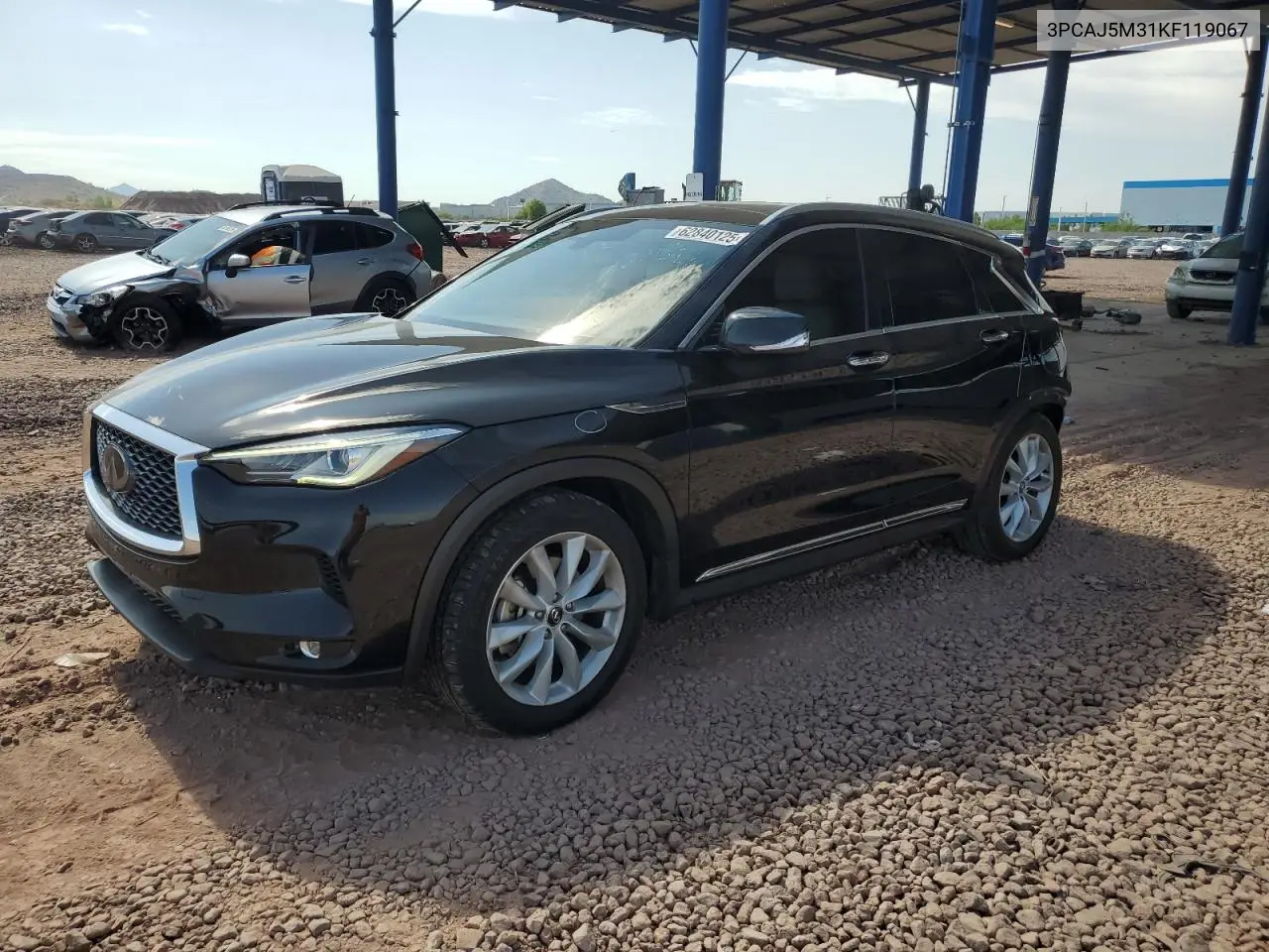 2019 Infiniti Qx50 Essential VIN: 3PCAJ5M31KF119067 Lot: 62840125