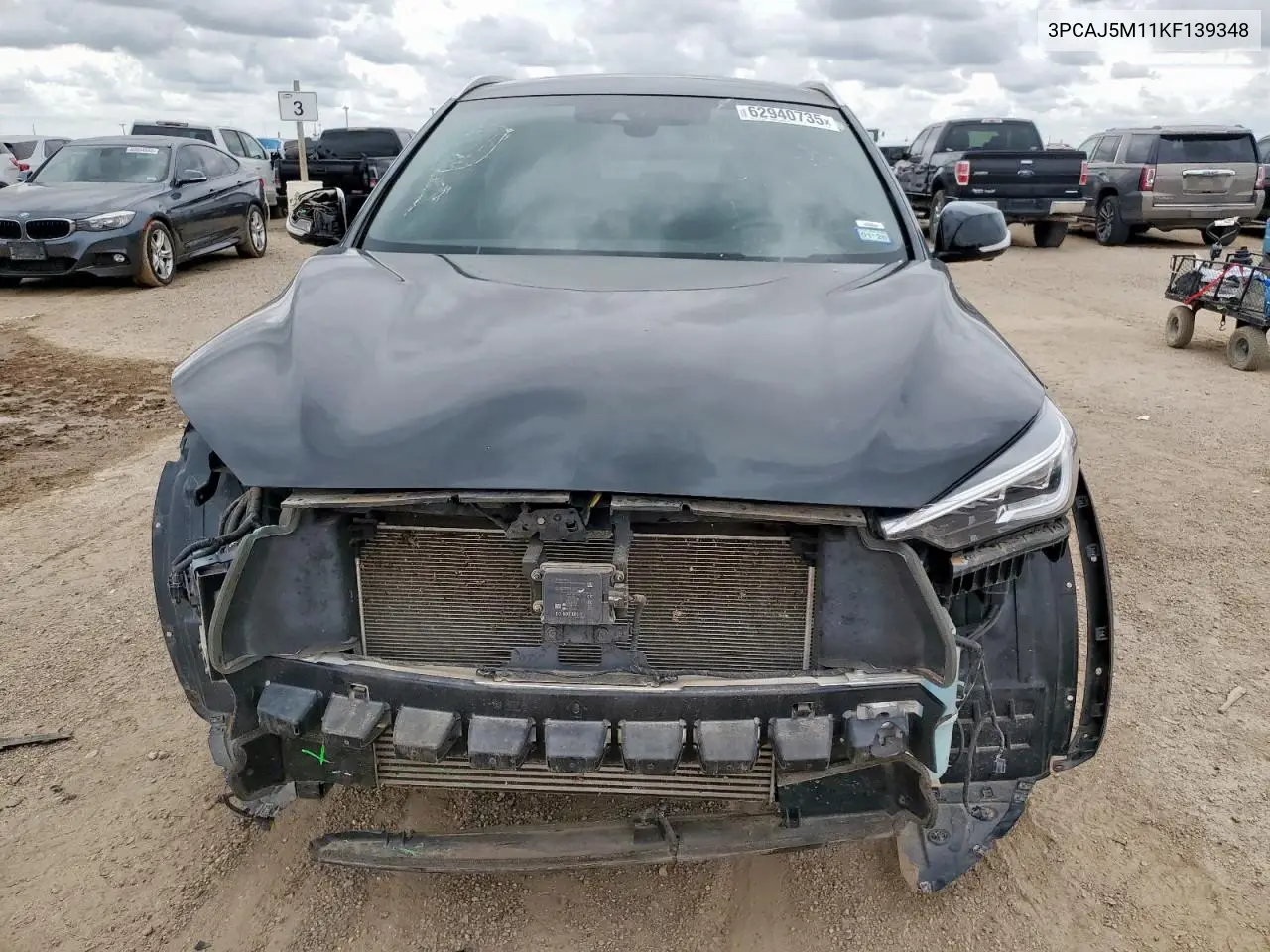 2019 Infiniti Qx50 Essential VIN: 3PCAJ5M11KF139348 Lot: 62940735