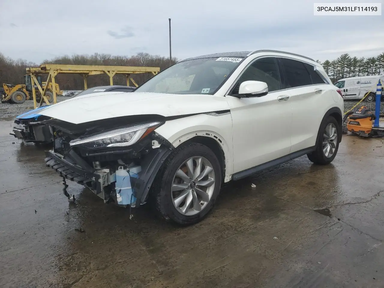 2020 Infiniti Qx50 Pure VIN: 3PCAJ5M31LF114193 Lot: 51657455