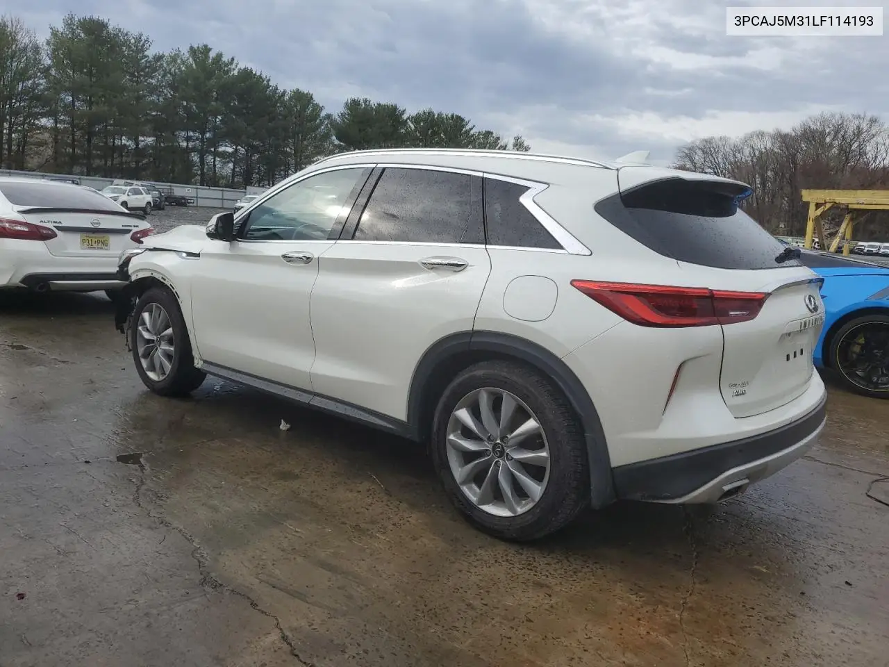 2020 Infiniti Qx50 Pure VIN: 3PCAJ5M31LF114193 Lot: 51657455