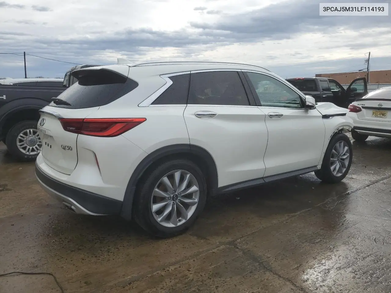 2020 Infiniti Qx50 Pure VIN: 3PCAJ5M31LF114193 Lot: 51657455