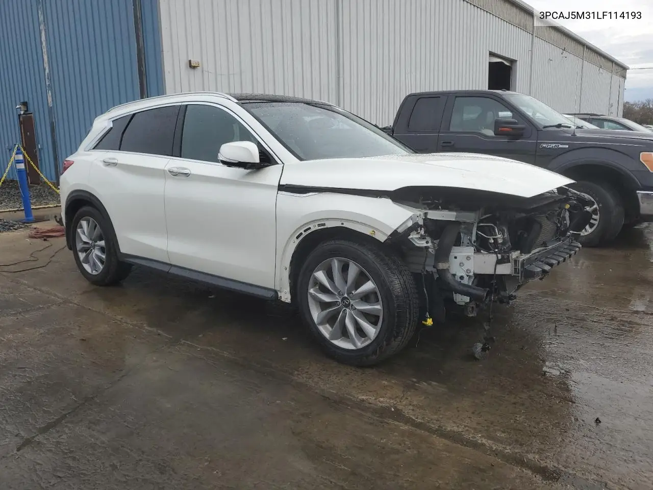 2020 Infiniti Qx50 Pure VIN: 3PCAJ5M31LF114193 Lot: 51657455