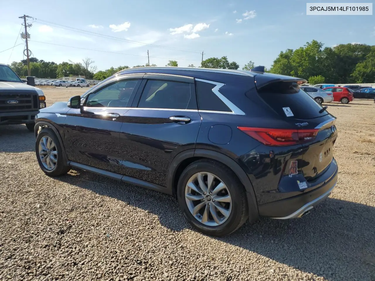 2020 Infiniti Qx50 Pure VIN: 3PCAJ5M14LF101985 Lot: 55510315