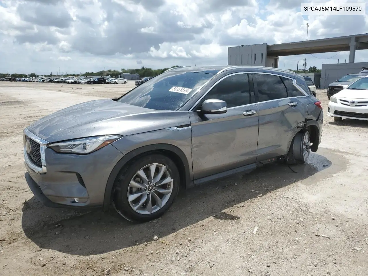 2020 Infiniti Qx50 Pure VIN: 3PCAJ5M14LF109570 Lot: 55751595