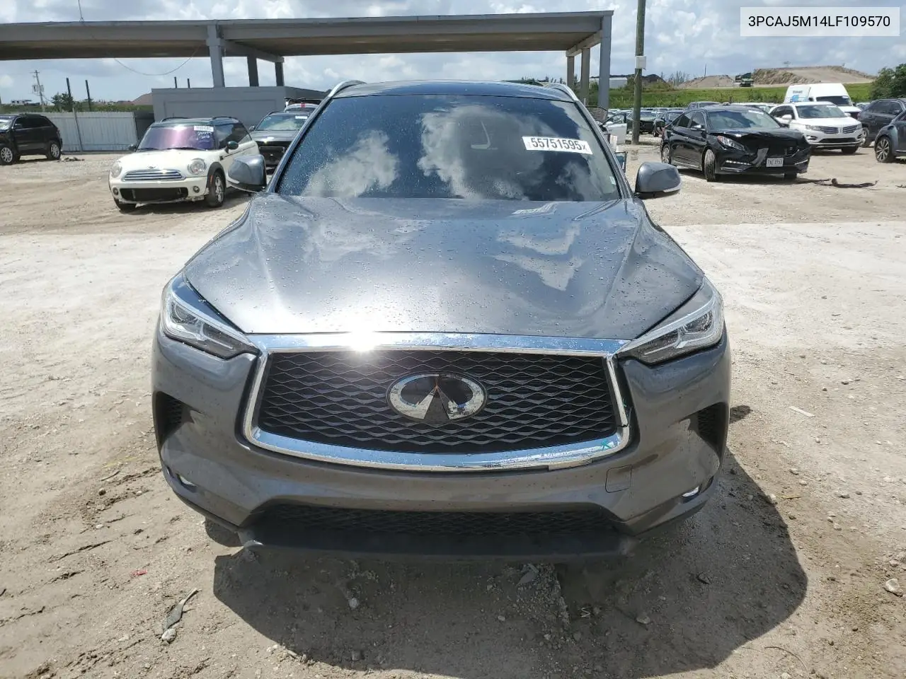 2020 Infiniti Qx50 Pure VIN: 3PCAJ5M14LF109570 Lot: 55751595