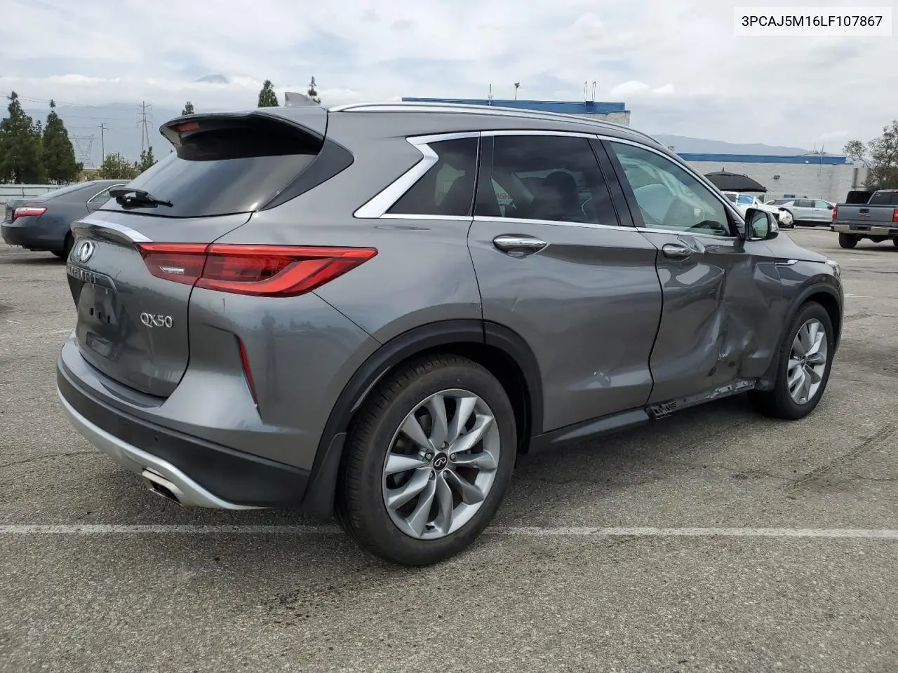 2020 Infiniti Qx50 Pure VIN: 3PCAJ5M16LF107867 Lot: 56687275