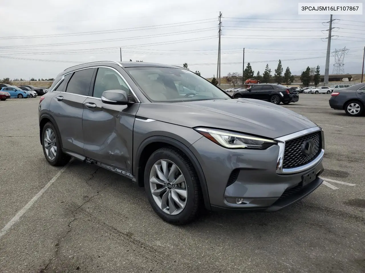 2020 Infiniti Qx50 Pure VIN: 3PCAJ5M16LF107867 Lot: 56687275