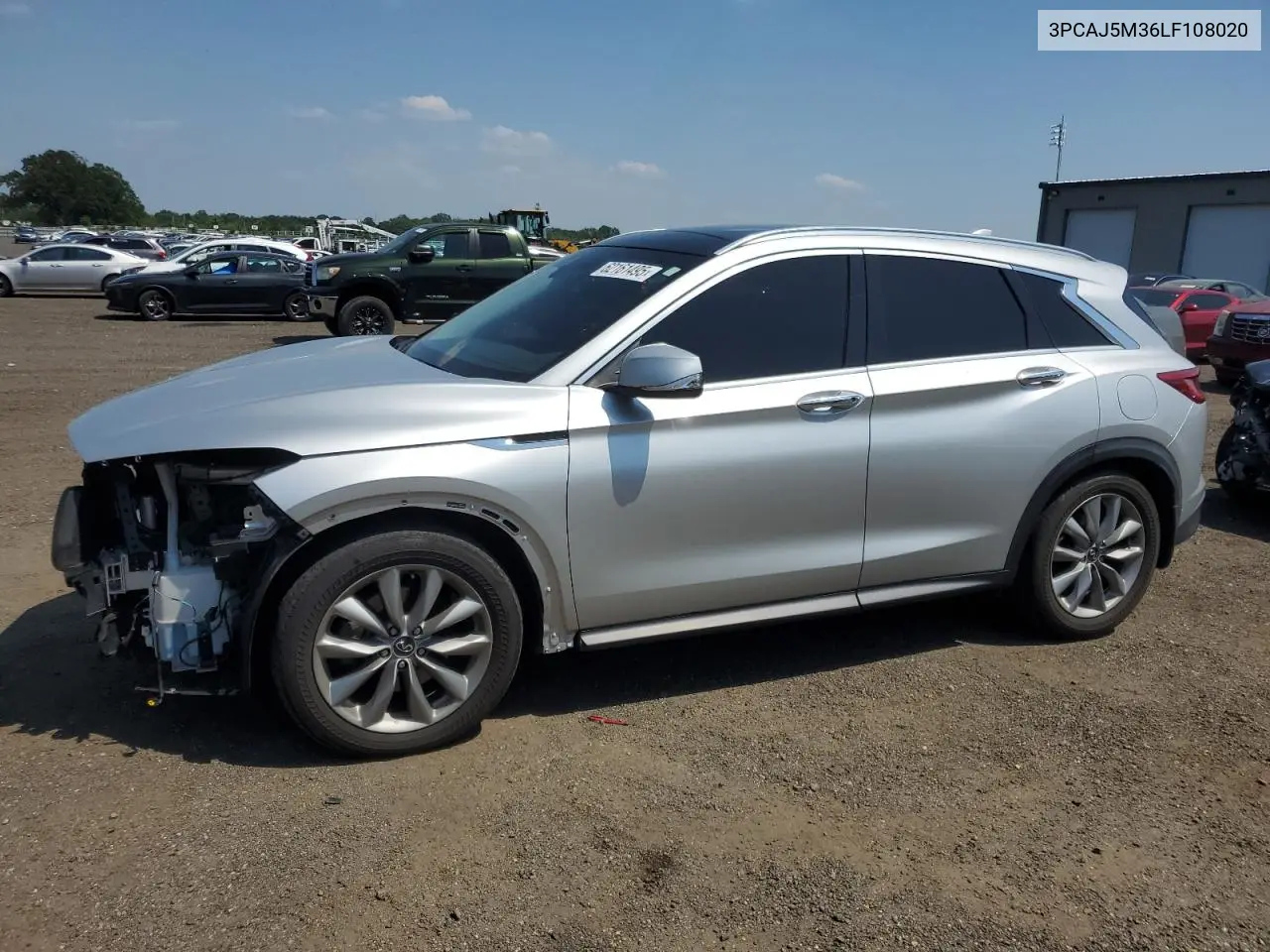 2020 Infiniti Qx50 Pure VIN: 3PCAJ5M36LF108020 Lot: 62161495