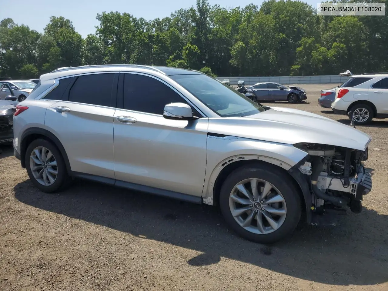 2020 Infiniti Qx50 Pure VIN: 3PCAJ5M36LF108020 Lot: 62161495