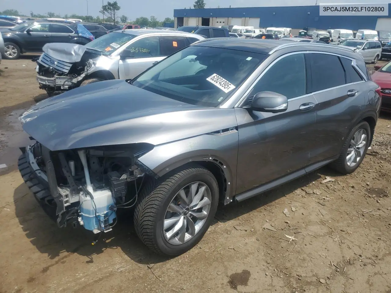 2020 Infiniti Qx50 Pure VIN: 3PCAJ5M32LF102800 Lot: 62824395