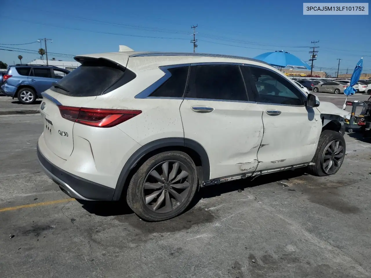 2020 Infiniti Qx50 Pure VIN: 3PCAJ5M13LF101752 Lot: 62923485