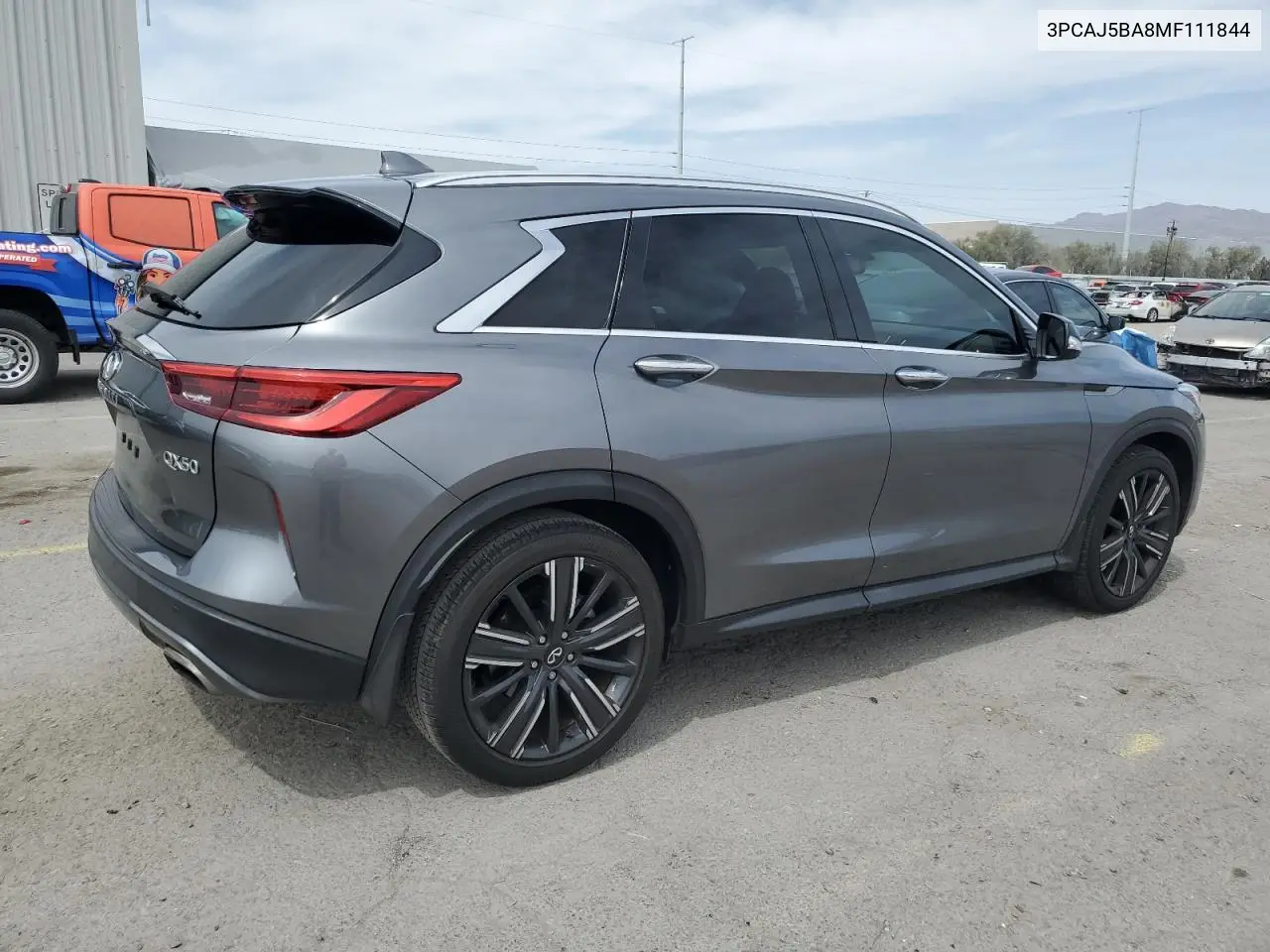 2021 Infiniti Qx50 Luxe VIN: 3PCAJ5BA8MF111844 Lot: 52151355