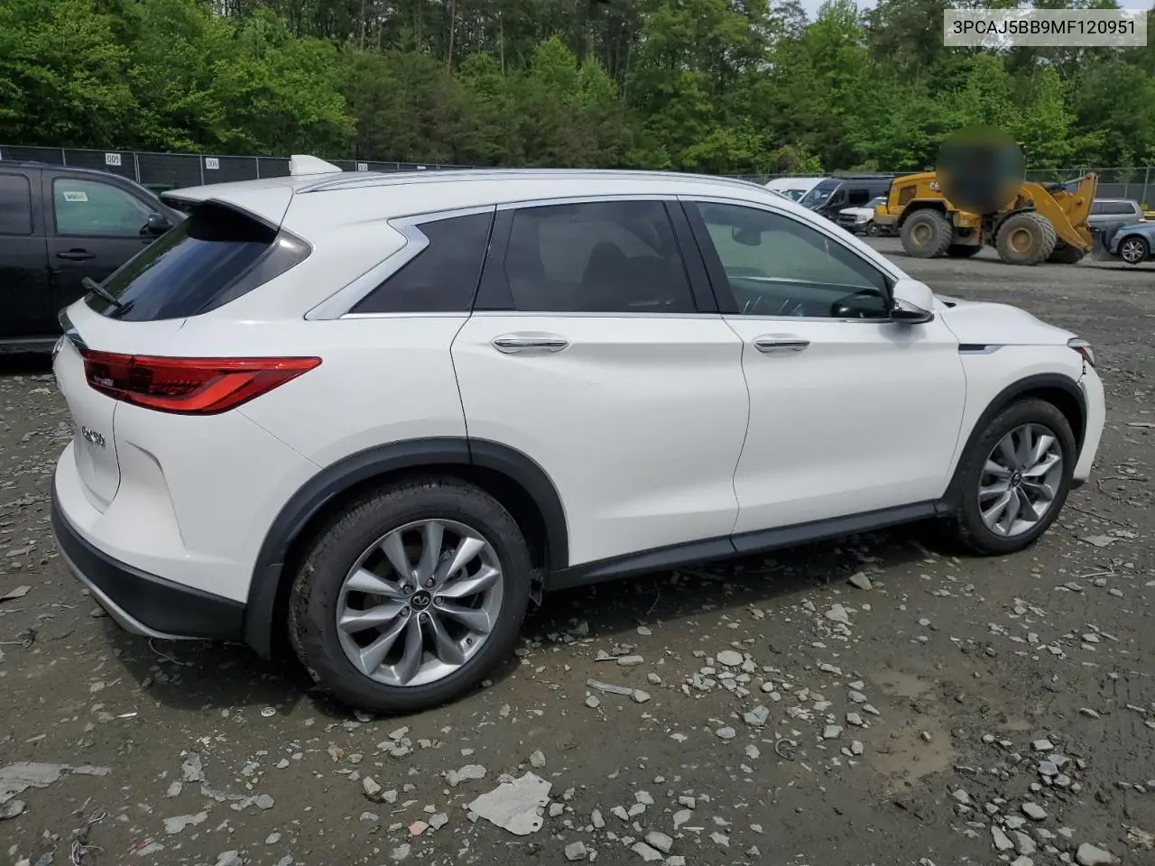 2021 Infiniti Qx50 Luxe VIN: 3PCAJ5BB9MF120951 Lot: 55303395