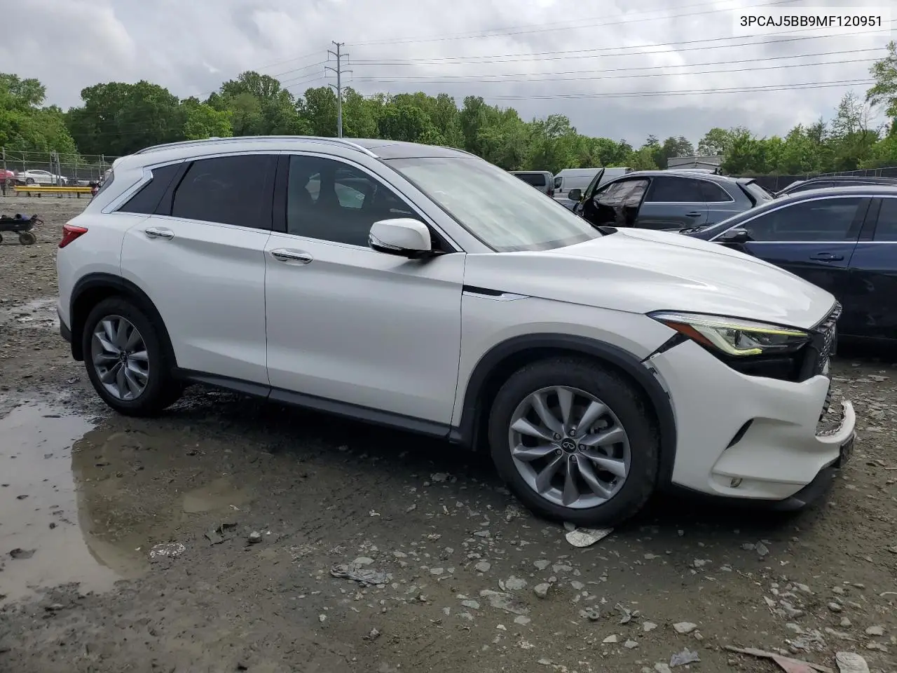 2021 Infiniti Qx50 Luxe VIN: 3PCAJ5BB9MF120951 Lot: 55303395