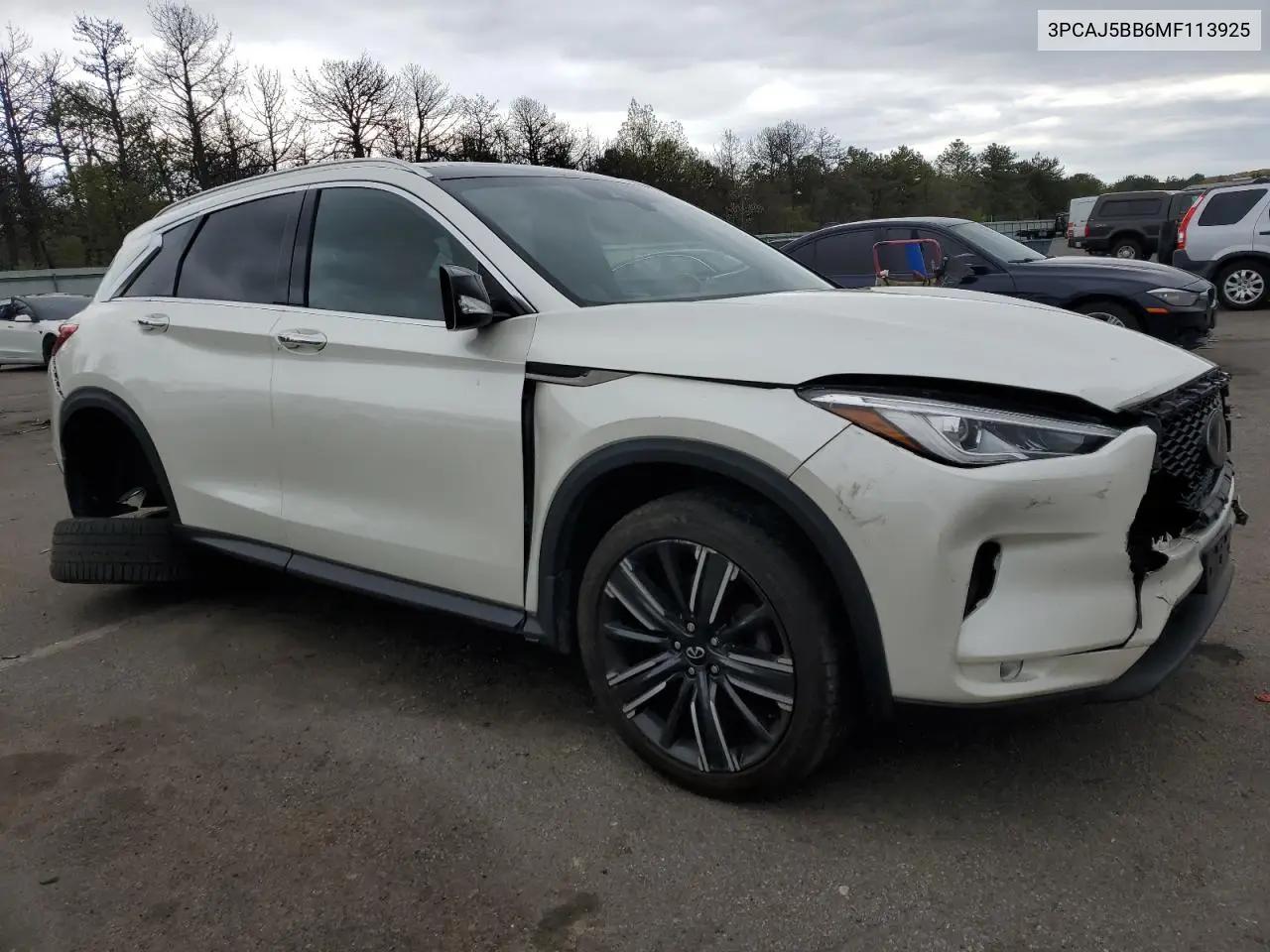 2021 Infiniti Qx50 Luxe VIN: 3PCAJ5BB6MF113925 Lot: 55441135