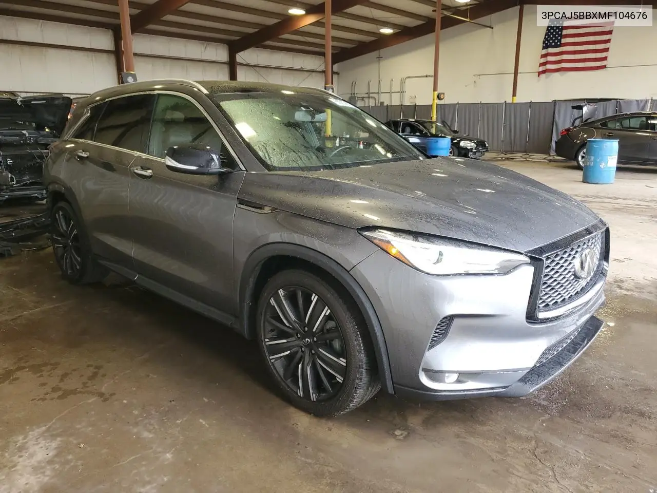 2021 Infiniti Qx50 Luxe VIN: 3PCAJ5BBXMF104676 Lot: 55590605