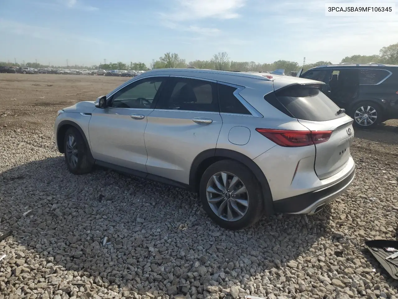 2021 Infiniti Qx50 Luxe VIN: 3PCAJ5BA9MF106345 Lot: 56383605