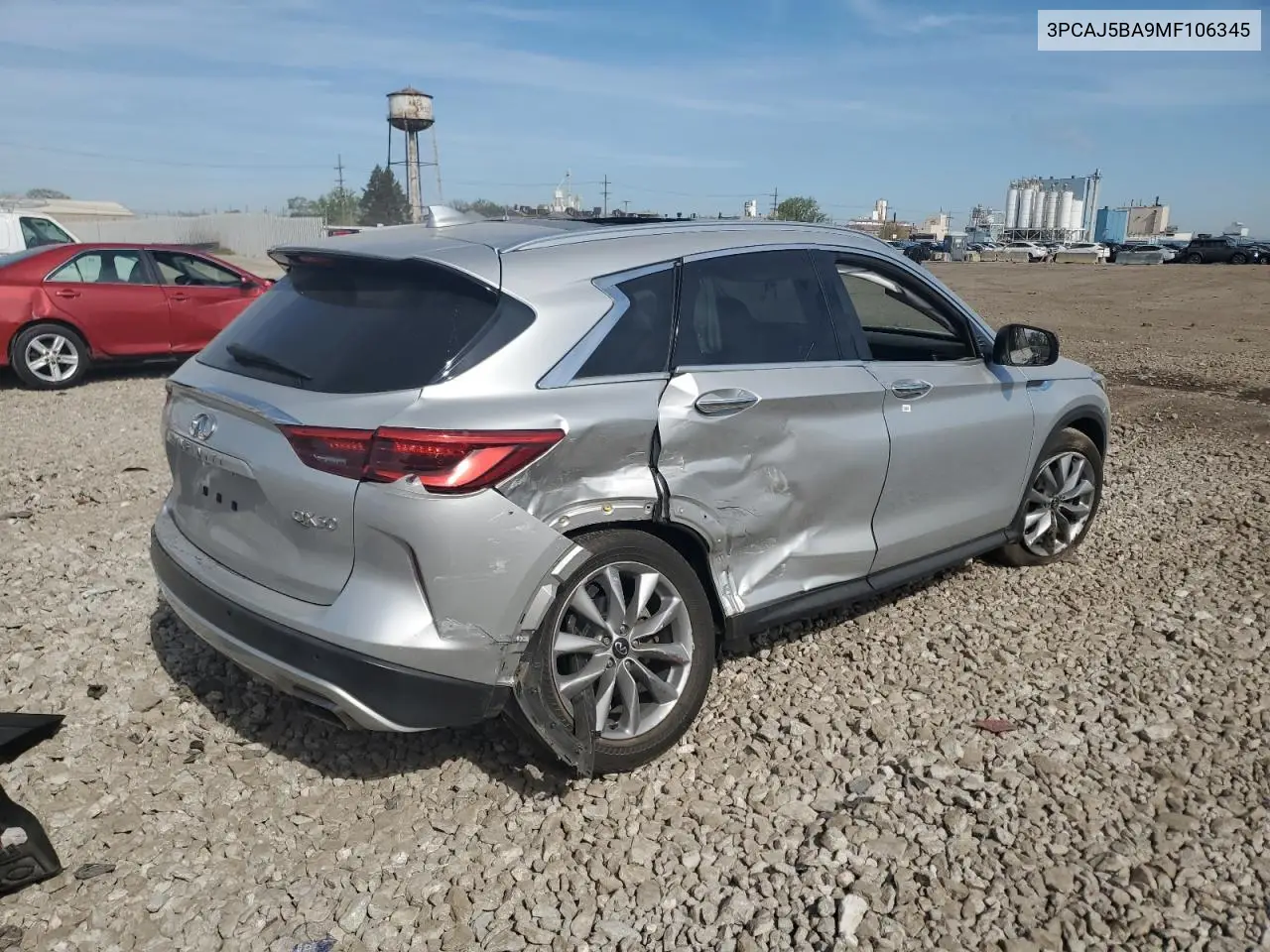 2021 Infiniti Qx50 Luxe VIN: 3PCAJ5BA9MF106345 Lot: 56383605
