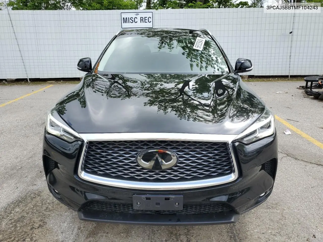 2021 Infiniti Qx50 Luxe VIN: 3PCAJ5BB1MF104243 Lot: 56525945