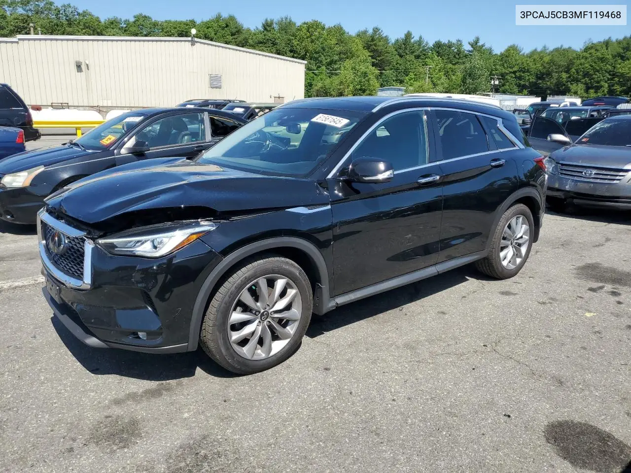 2021 Infiniti Qx50 Essential VIN: 3PCAJ5CB3MF119468 Lot: 61561645