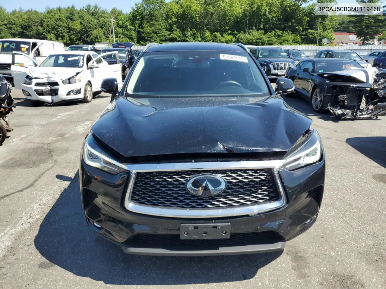2021 Infiniti Qx50 Essential VIN: 3PCAJ5CB3MF119468 Lot: 61561645