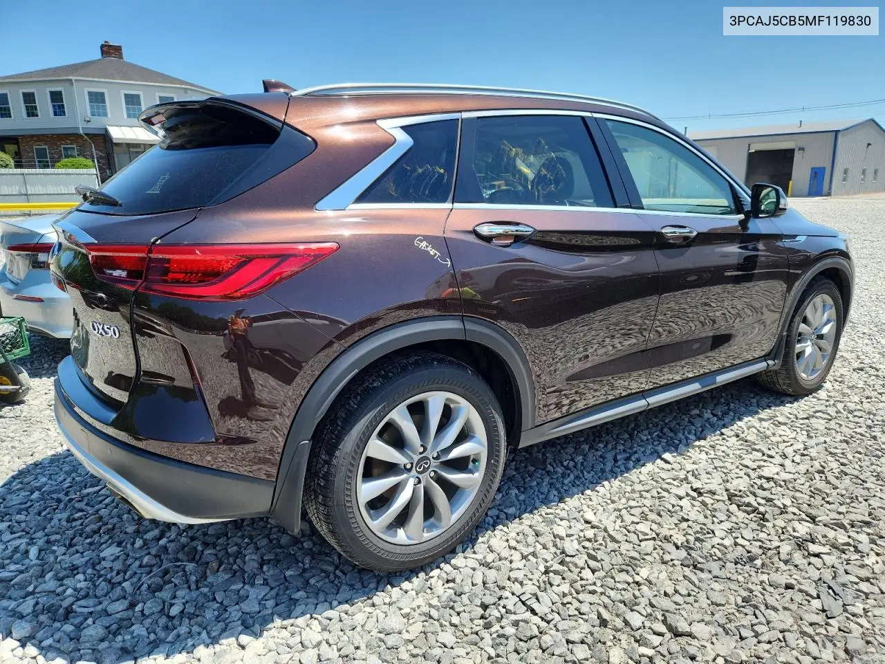 2021 Infiniti Qx50 Essential VIN: 3PCAJ5CB5MF119830 Lot: 61600225