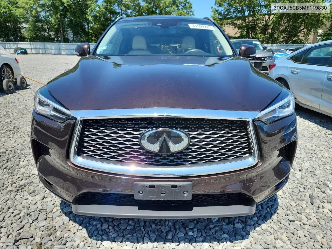 2021 Infiniti Qx50 Essential VIN: 3PCAJ5CB5MF119830 Lot: 61600225