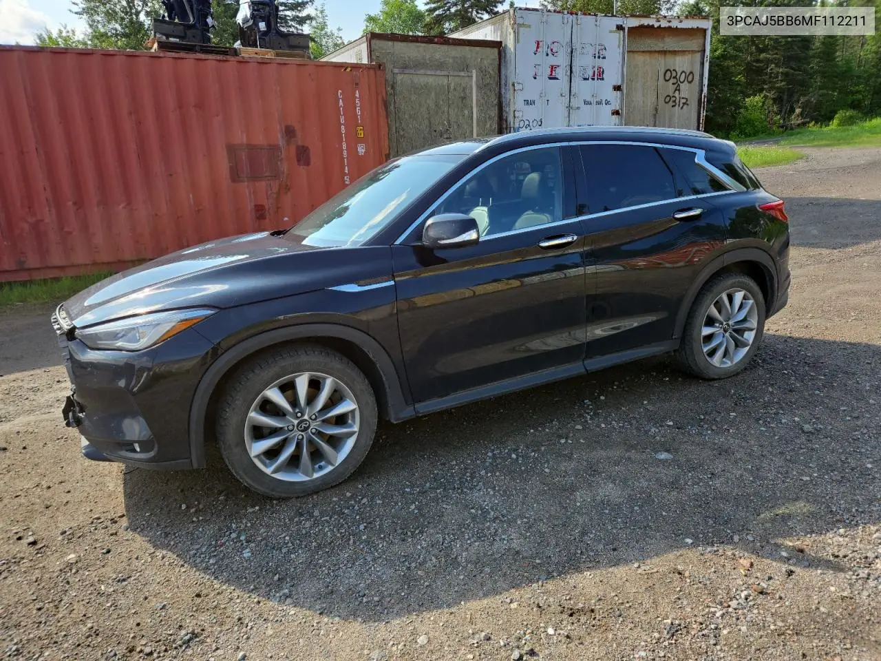 2021 Infiniti Qx50 Luxe VIN: 3PCAJ5BB6MF112211 Lot: 61723025