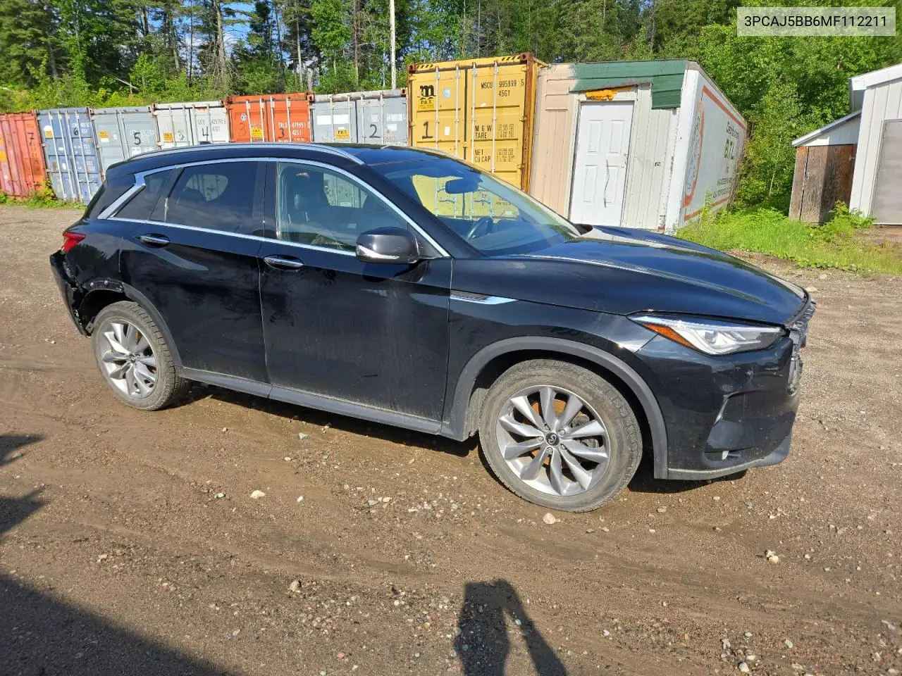 2021 Infiniti Qx50 Luxe VIN: 3PCAJ5BB6MF112211 Lot: 61723025