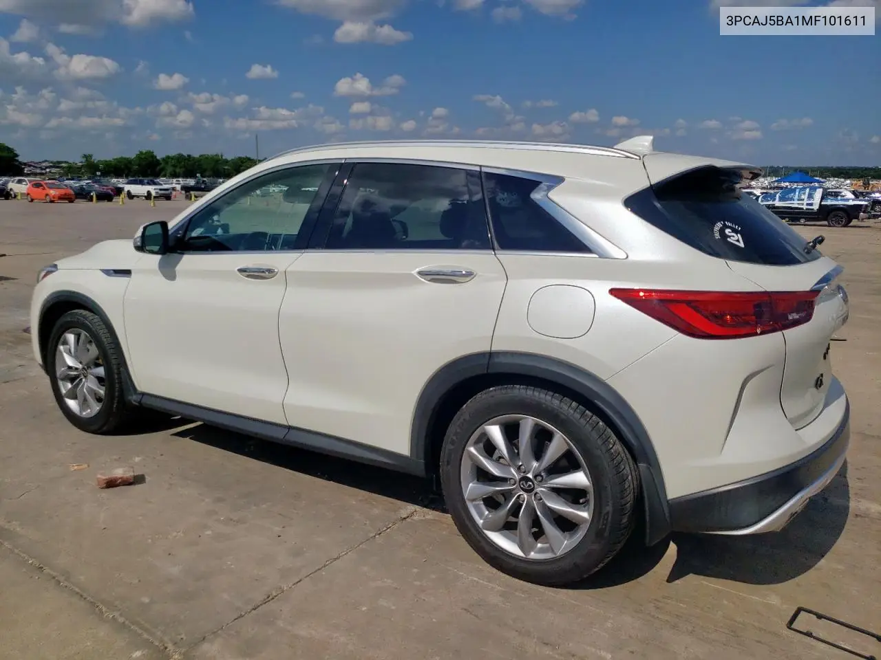 2021 Infiniti Qx50 Luxe VIN: 3PCAJ5BA1MF101611 Lot: 61969325