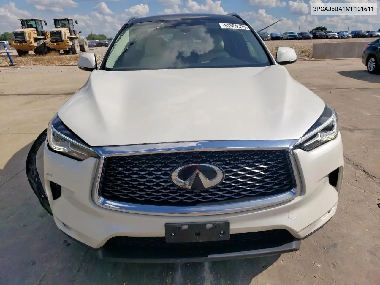 2021 Infiniti Qx50 Luxe VIN: 3PCAJ5BA1MF101611 Lot: 61969325