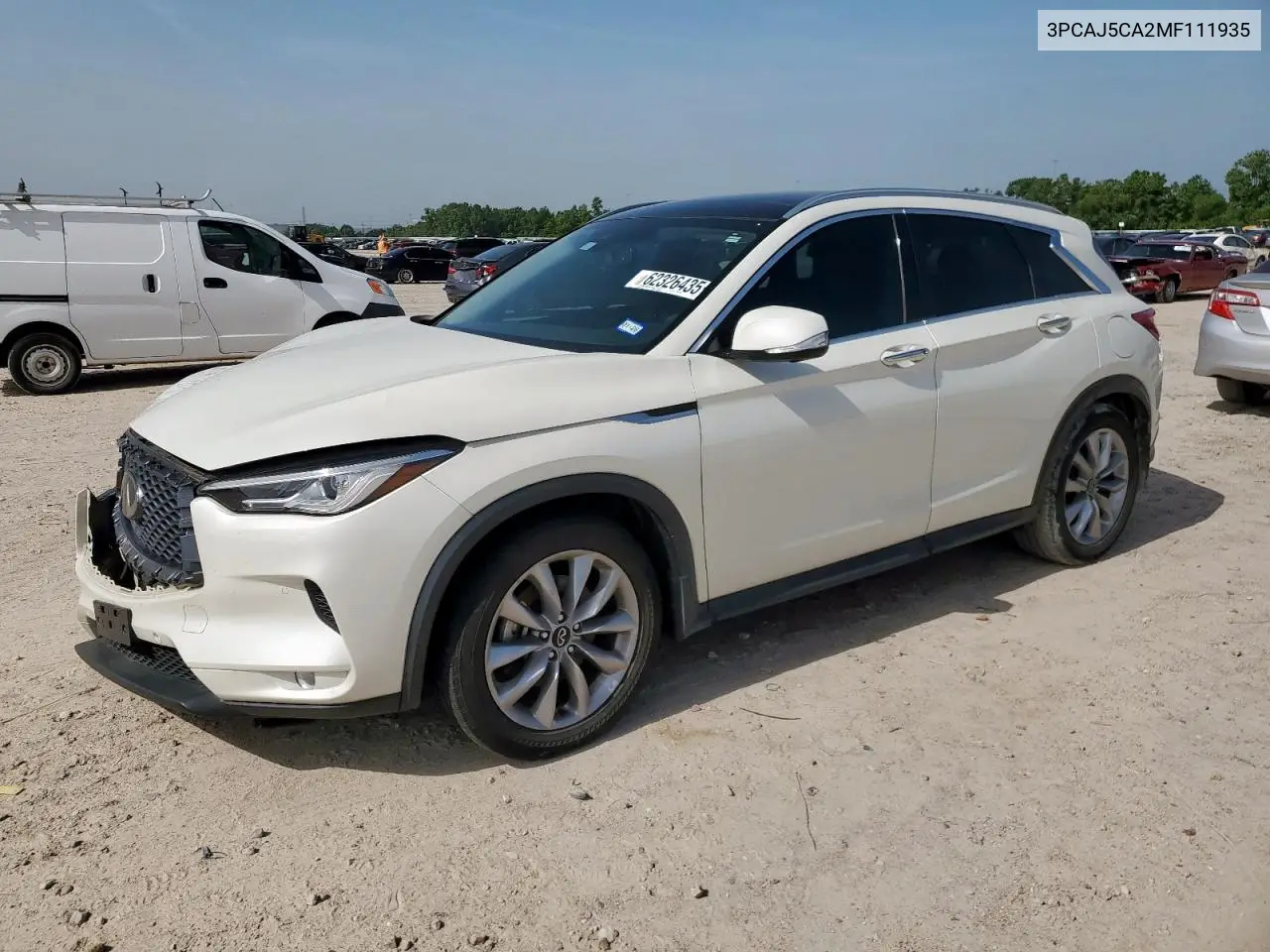 2021 Infiniti Qx50 Essential VIN: 3PCAJ5CA2MF111935 Lot: 62326435