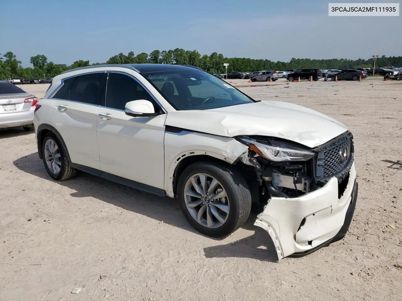 2021 Infiniti Qx50 Essential VIN: 3PCAJ5CA2MF111935 Lot: 62326435